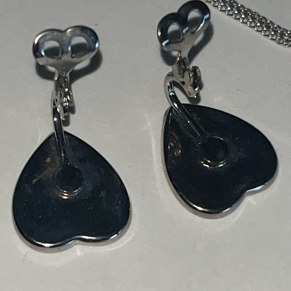 Vintage Abalone Pearl Jewelry Set~Earrings, Necklace, Bracelet - Picture 7 of 16